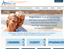 Tablet Screenshot of americanhealthcare.com